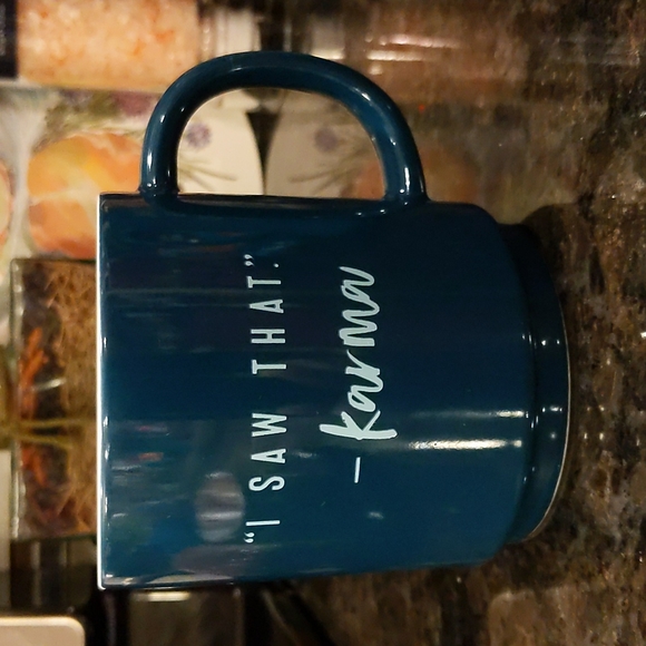 NWT "I saw that." -Karma Coffee Tea Stoneware Mug Threshold - Picture 3 of 6